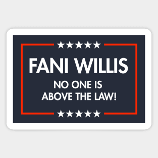 Fani Willis - No One is Above the Law (blue) Magnet